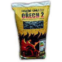 Hnědé pytlované uhlí OŘECH 2 - 25 kg balení